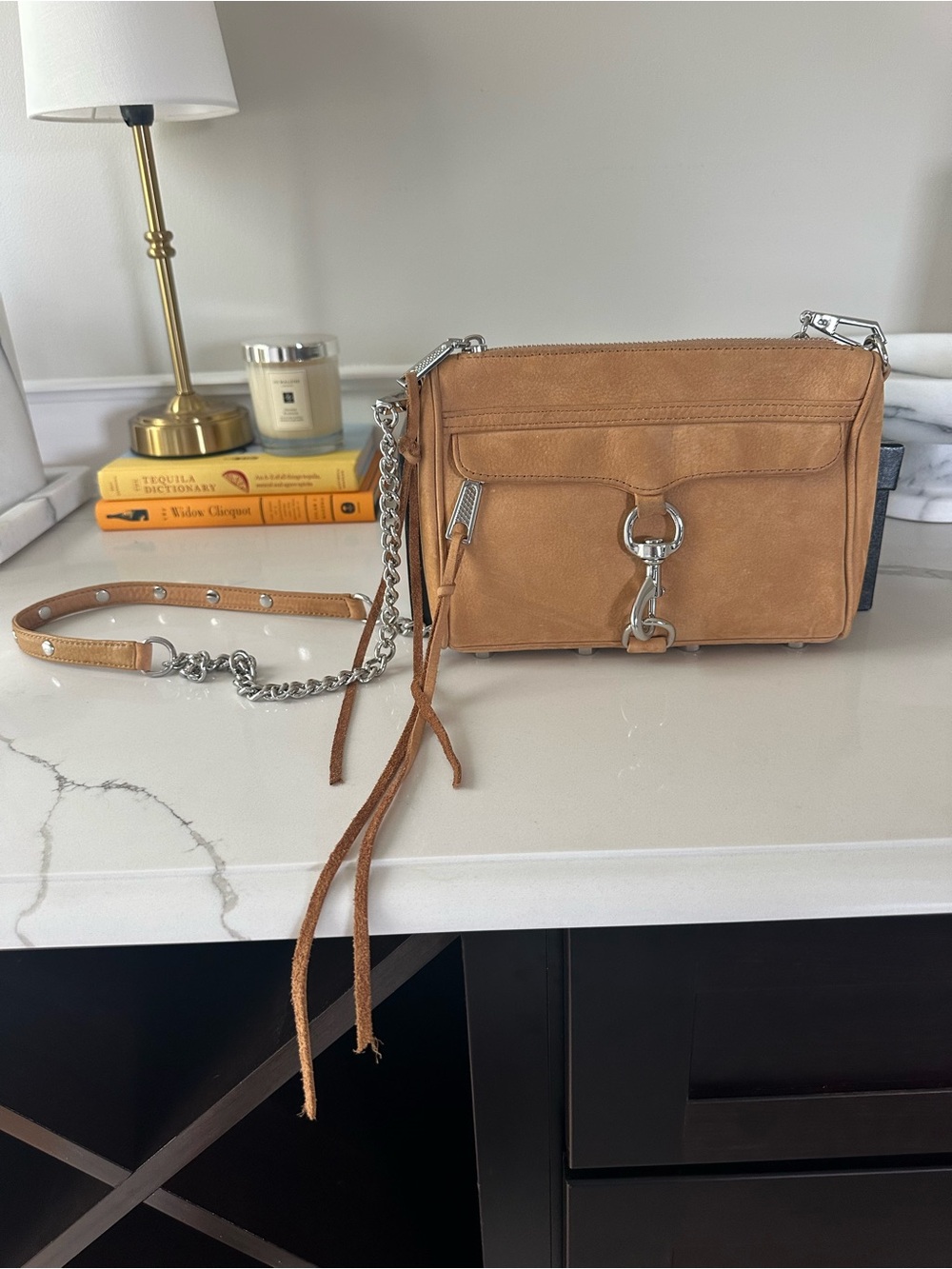 Rebecca Minkoff Mini MAC Tan Nubuck Crossbody